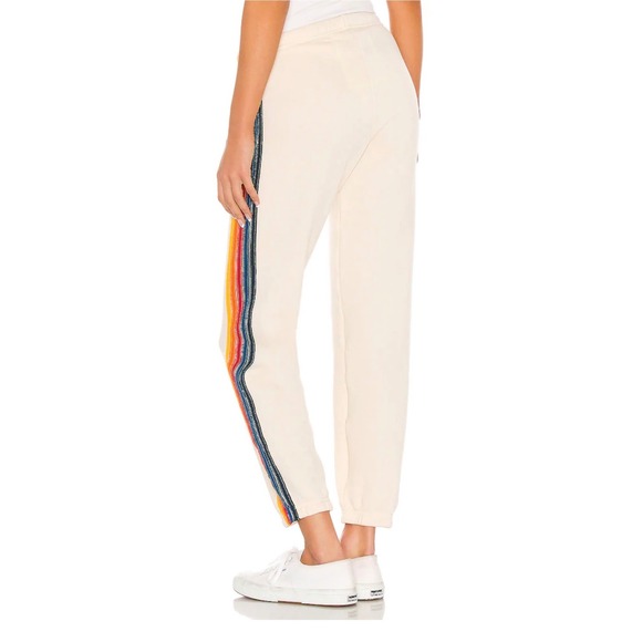 Stripe Sweatpant  White
Aviator Nation Sz m athletic USA designer - Picture 2 of 9